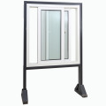 Topbright New Vinyl UPVC Sliding Window with Tempered Glass